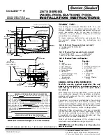 Preview for 1 page of American Standard COLONY 2675 SERIES Installation Instructions