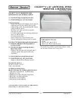 American Standard Colony 2740.118C Specification Sheet preview