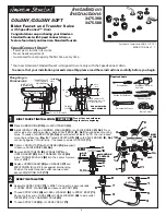 American Standard COLONY 3475.500 Installation Instructions Manual предпросмотр