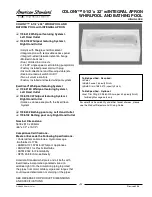 American Standard Colony 5-1/2' x 32" Specification Sheet preview