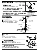 American Standard Colony Bath/Shower Trim Kit T371 Series Installation Instructions предпросмотр