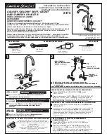 Предварительный просмотр 1 страницы American Standard Colony/ Colony Soft/ Cadet 2475 Installation Instructions