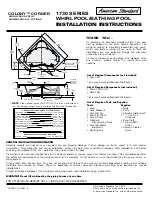 Preview for 1 page of American Standard Colony Corner 1730 SERIES Installation Instructions