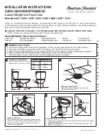 Предварительный просмотр 1 страницы American Standard Colony FitRight Two-Piece Toilet 2453 Installation Instructions