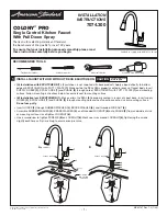 Предварительный просмотр 1 страницы American Standard COLONY PRO 7074.300 Installation Instructions