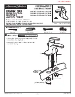 Предварительный просмотр 2 страницы American Standard Colony PRO 7075.000 Installation Instructions Manual