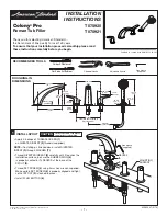 Предварительный просмотр 1 страницы American Standard Colony Pro T075920 Installation Instructions