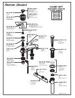 Предварительный просмотр 1 страницы American Standard Colony Soft 2275.400 Parts List