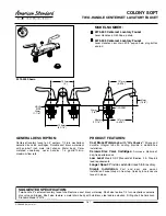 Предварительный просмотр 3 страницы American Standard COLONY SOFT 2275.503 Specifications