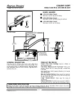 Предварительный просмотр 1 страницы American Standard COLONY SOFT 4175.503 Specification Sheet