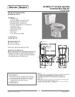 Предварительный просмотр 1 страницы American Standard Compact 3027.012 Specification Sheet