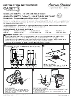 Предварительный просмотр 1 страницы American Standard Compact Cadet 3 2568 Installation Instructions