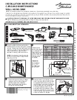 Preview for 1 page of American Standard Comrade Installation Instructions Care And Maintenance