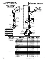 Preview for 1 page of American Standard Connoisseur 4600. Series Repair Parts