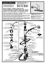 American Standard Connosseur 4600.100 Series Installation Instructions предпросмотр