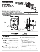 Preview for 1 page of American Standard Copeland T005740 Installation Instructions Manual