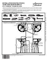 American Standard CORNICE 0611 Installation Instructions Care And Maintenance preview