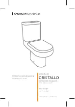 Предварительный просмотр 1 страницы American Standard CRISTALLO CLJ461401-20 Installation Instructions Manual