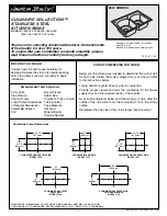 American Standard Culinaire 18" Island Bowl 7507.103 Installation Instructions Manual предпросмотр