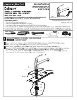 Предварительный просмотр 1 страницы American Standard Culinaire 4137.001 Installation Instructions