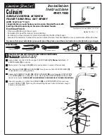 Предварительный просмотр 1 страницы American Standard Culinaire 4147.100 Installation Instructions