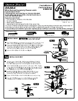 American Standard Dazzle 6028.240 Installation Instructions Manual предпросмотр