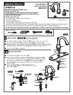 American Standard Dazzle 6028.801 Installation Instructions Manual предпросмотр