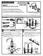 American Standard DECK MOUNT BATH FILLER 2064.90X Installation Instructions предпросмотр