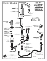 Предварительный просмотр 4 страницы American Standard DECK MOUNT BATH FILLER 2064.90X Installation Instructions