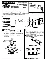 Предварительный просмотр 1 страницы American Standard Deck-Mount Bath Filler 2980 Installation Instructions