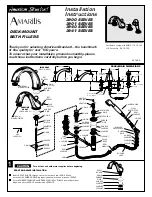 American Standard Deck-Mount Bath Fillers 3900 SERIES Installation Instructions предпросмотр