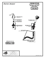 Preview for 2 page of American Standard Deck-Mount Tub Filler Trim Kit T508.900 Parts List