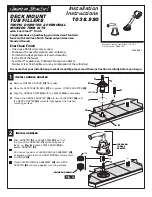 American Standard Deck Mount Tub Fillers T038.990 Installation Instructions предпросмотр