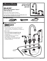 Preview for 1 page of American Standard DELANCEY 4279.701 Installation Instructions