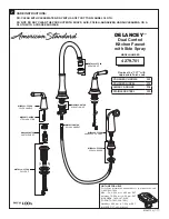 Preview for 3 page of American Standard DELANCEY 4279.701 Installation Instructions