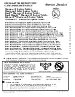 Preview for 1 page of American Standard Doral Classic Champion 2076 Installation Instructions Manual