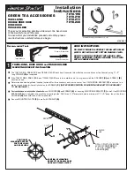 American Standard Double Robe Hook 7010.210 Installation Instructions предпросмотр