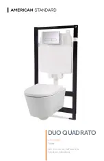 Предварительный просмотр 1 страницы American Standard Duo Quadrato Installation Instructions Manual