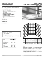 Preview for 1 page of American Standard Dupont Corian 6030.LBW Specification Sheet