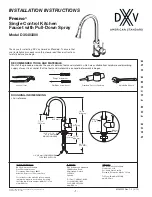 American Standard DXV Fresno D35403300 Installation Instructions предпросмотр