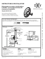 Preview for 5 page of American Standard DXV Landfair D35107.640 Installation Instructions Manual