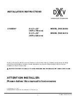 American Standard DXV LYNDON D12536-004 Installation Instructions Manual preview