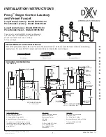 Предварительный просмотр 1 страницы American Standard DXV Percy D35105.104 Installation Instructions Manual