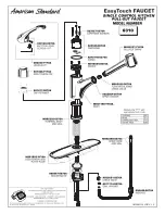 American Standard EasyTouch 6310 Parts List предпросмотр