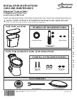 American Standard Edgemere 204AA Series Installation Instructions Care And Maintenance предпросмотр