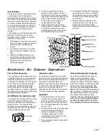 Preview for 3 page of American Standard Electronic Air Cleaner Use And Care Manual