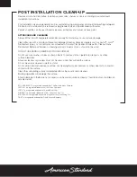 Preview for 6 page of American Standard Elevate RHO 2576102 Owner'S Manual