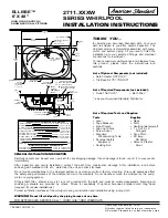 American Standard Ellisse 2711.XXXW Series Installation Instructions preview