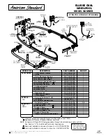 Preview for 1 page of American Standard Ellisse Oval Whirlpool 2709.018 Parts List