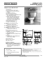 American Standard Enfield 2-PC Elongated Toilet 2860.000 Specification Sheet preview